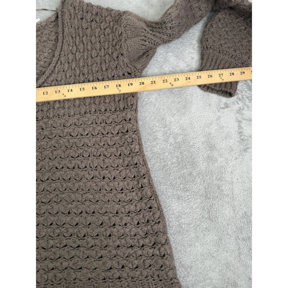 Free People Crashing Waves Pullover Sweater Women's Size Small Brown - Picture 6 of 8